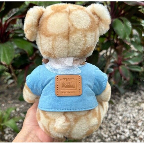 COACH Ski Bear Collectible In Signature Shearling Limited Edition Beige&Brown - Picture 2 of 11